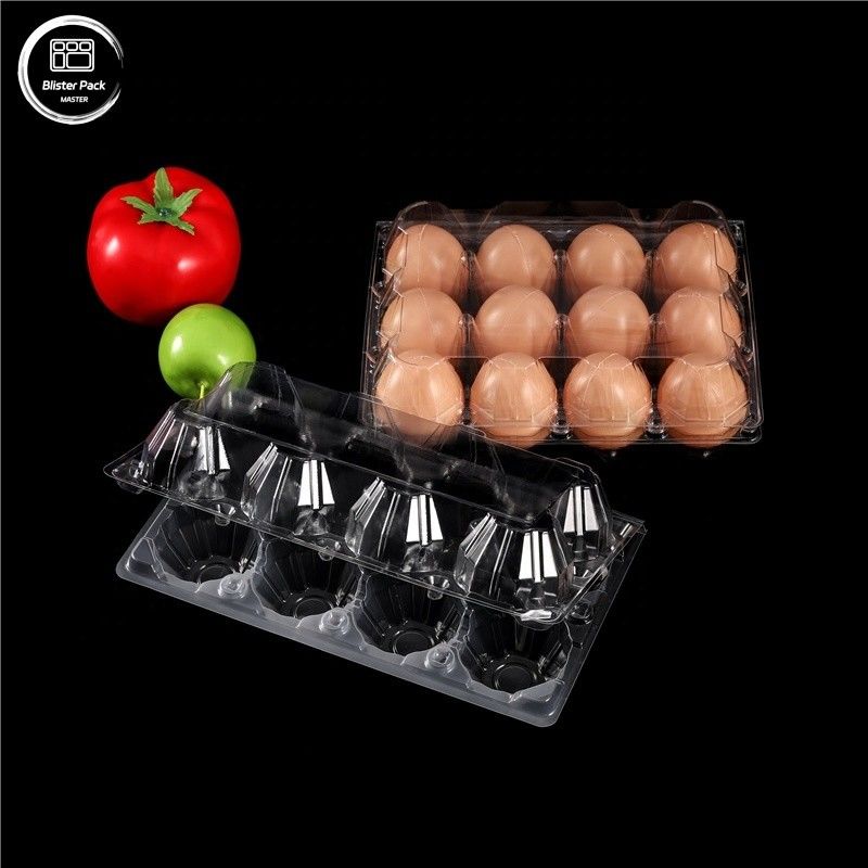 Eco-friendly 30 pacchetti di portauova in plastica vassoi per uova di pollo durevoli per prodotti agricoli freschi