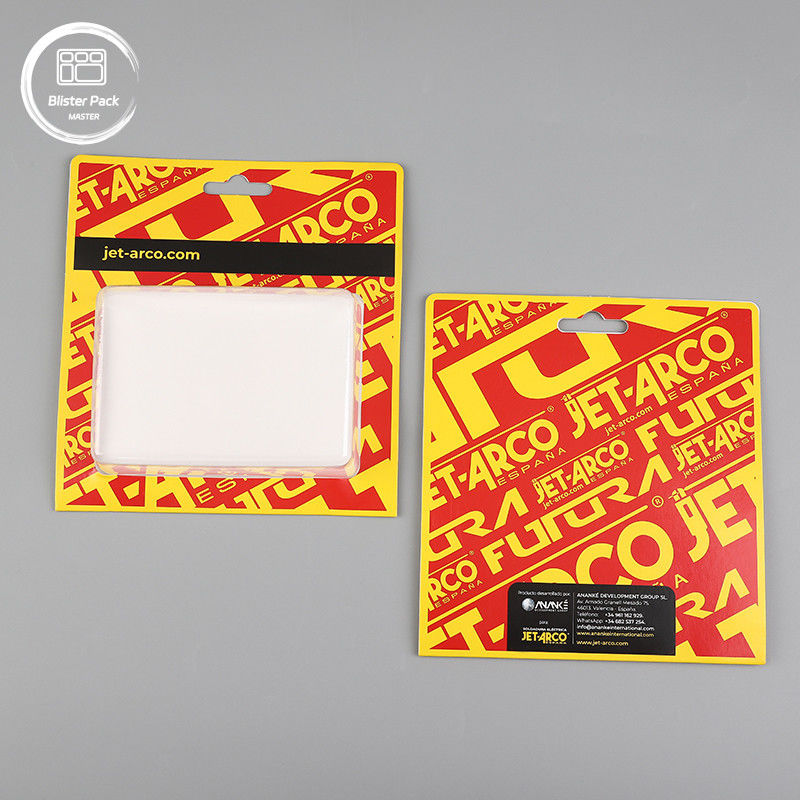 Cartelline a sfogli in PVC personalizzate con confezioni a bollicine personalizzate inserire imballaggio con cartellina di carta per la visualizzazione sicura della carta