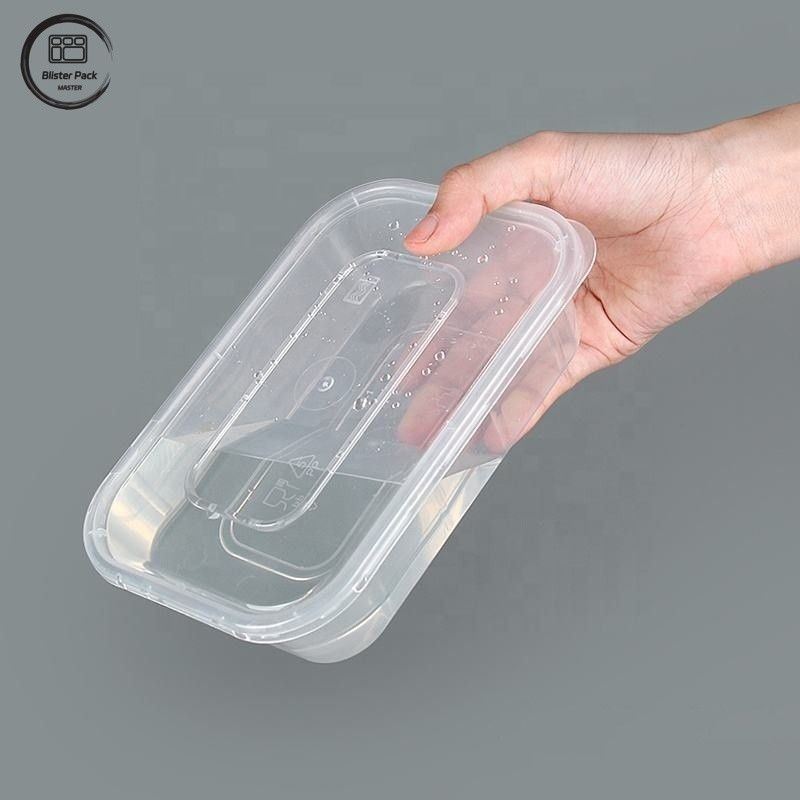 Microonde PP scaricabile scatola di plastica Bento con coperchi Clea Multi-Size 500ml a 1500ml