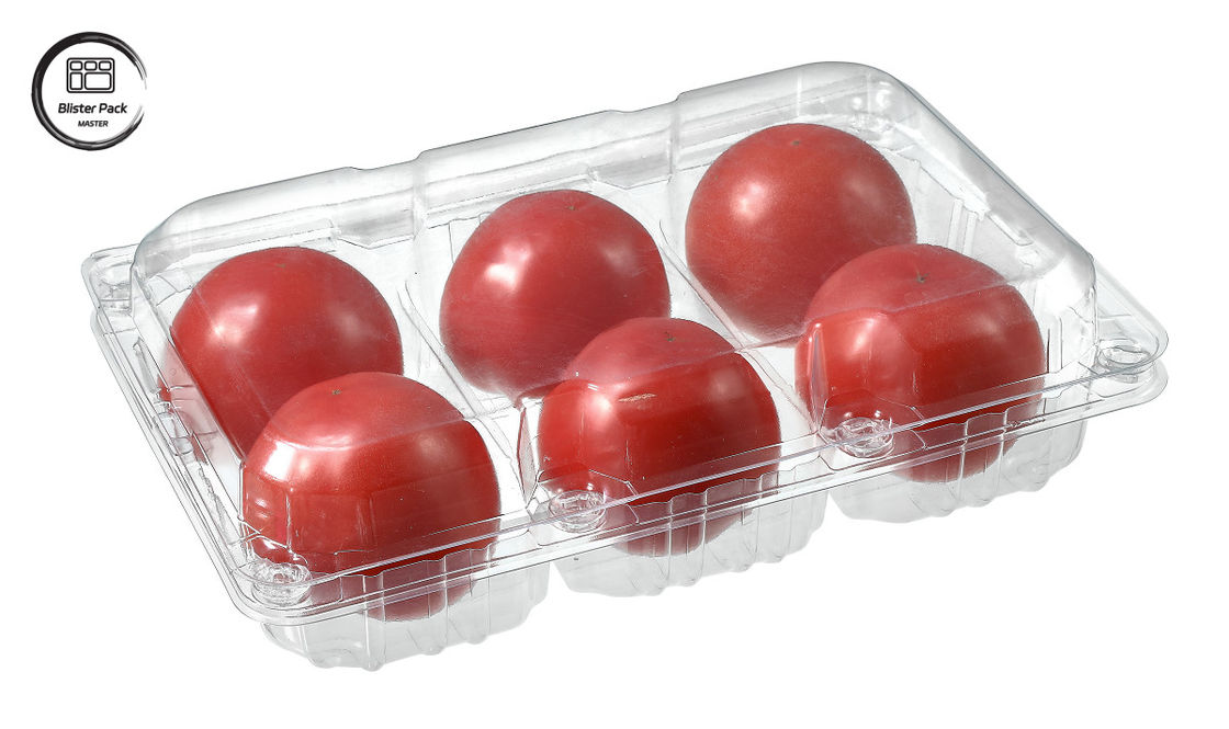 Contenitore monouso per pomodori e bolle contenitore monouso per frutta 6 pezzi di plastica rettangolare per imballaggio