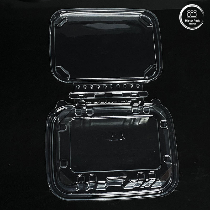 Contenitori per insalate ecocompatibili da 16 e 24 oz con coperchio attaccato per prodotti freschi