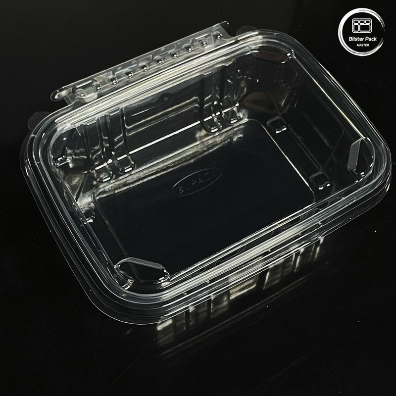 Contenitori per insalate ecocompatibili da 16 e 24 oz con coperchio attaccato per prodotti freschi