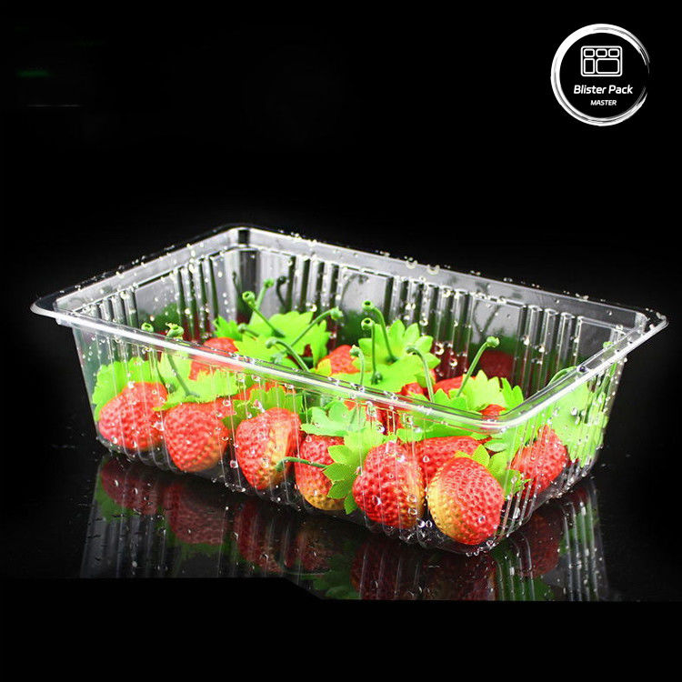 Contenitori di conchiglie biodegradabili al 100% in PLA, scatole a cerniera trasparente compostabili per frutta e verdura