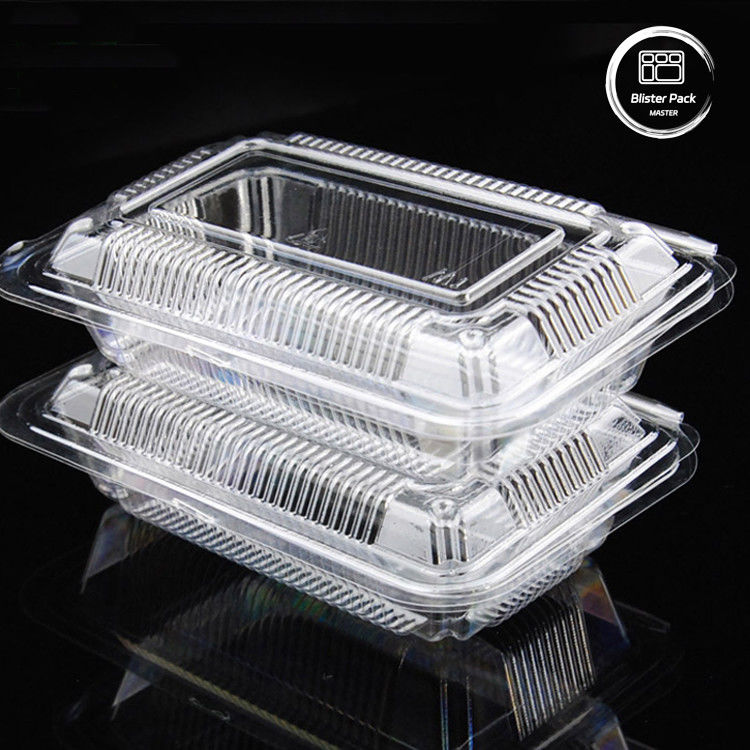 Contenitori di conchiglie biodegradabili al 100% in PLA, scatole a cerniera trasparente compostabili per frutta e verdura