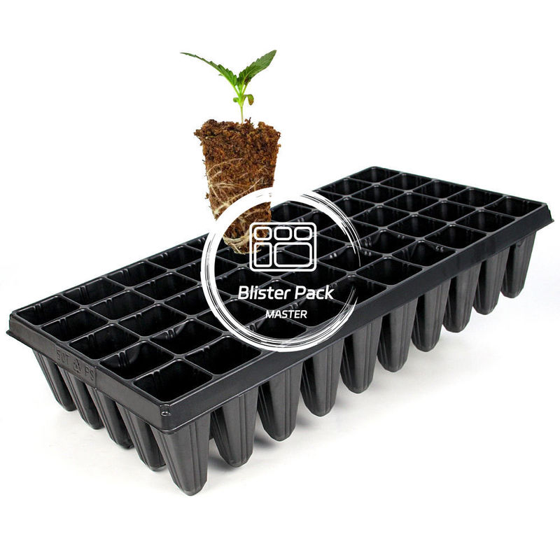 50 vassoi di germinazione in plastica a cellule vassoio di inizio dei semi durevole per una crescita efficiente delle piante