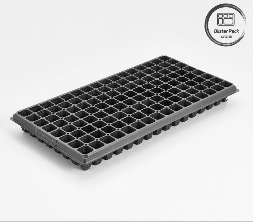 128 cellule PS vassoi di semina di plastica per vivaio di ortaggi vassoi di germinazione delle piante spesse da 0,8 mm a 1,0 mm