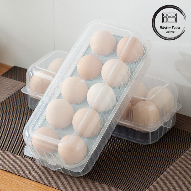 Contenitore per uova in plastica trasparente impilabile con coperchio 10/15 griglie frigorifero contenitori di plastica sicuri per cucina