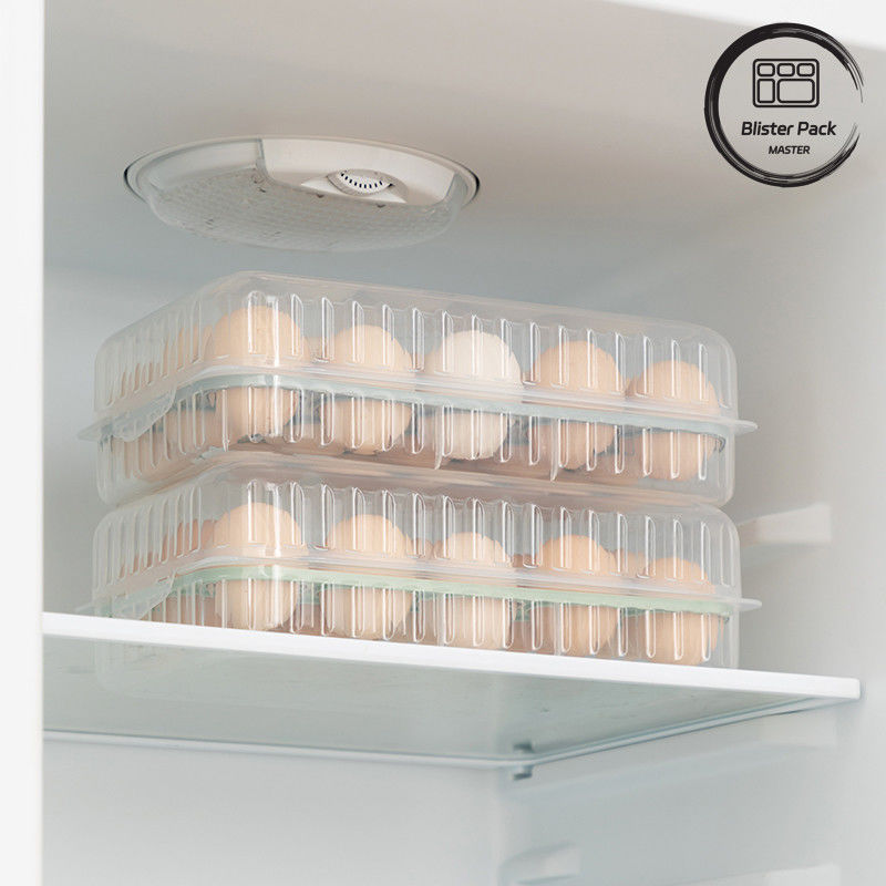 Contenitore per uova in plastica trasparente impilabile con coperchio 10/15 griglie frigorifero contenitori di plastica sicuri per cucina