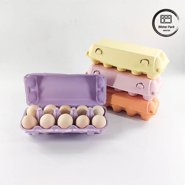 Imballaggio per uova di quaglia su misura Eco 12 6 4 Cartone di pasta di carta Cartoni di uova per uova di gallina
