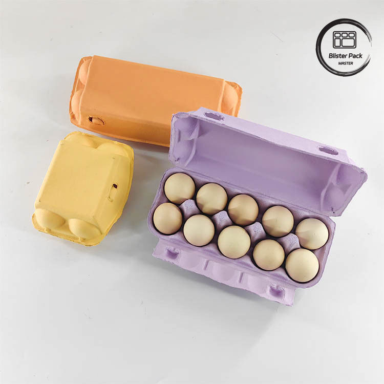 Imballaggio per uova di quaglia su misura Eco 12 6 4 Cartone di pasta di carta Cartoni di uova per uova di gallina