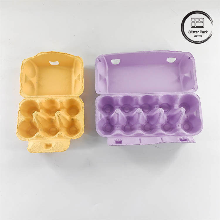 Imballaggio per uova di quaglia su misura Eco 12 6 4 Cartone di pasta di carta Cartoni di uova per uova di gallina