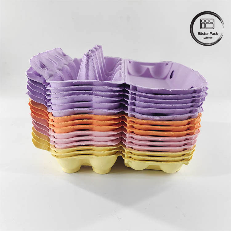 Imballaggio per uova di quaglia su misura Eco 12 6 4 Cartone di pasta di carta Cartoni di uova per uova di gallina
