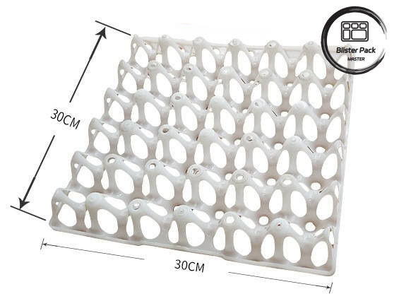 Confezioni a 30 cellule di plastica per uova di gallina