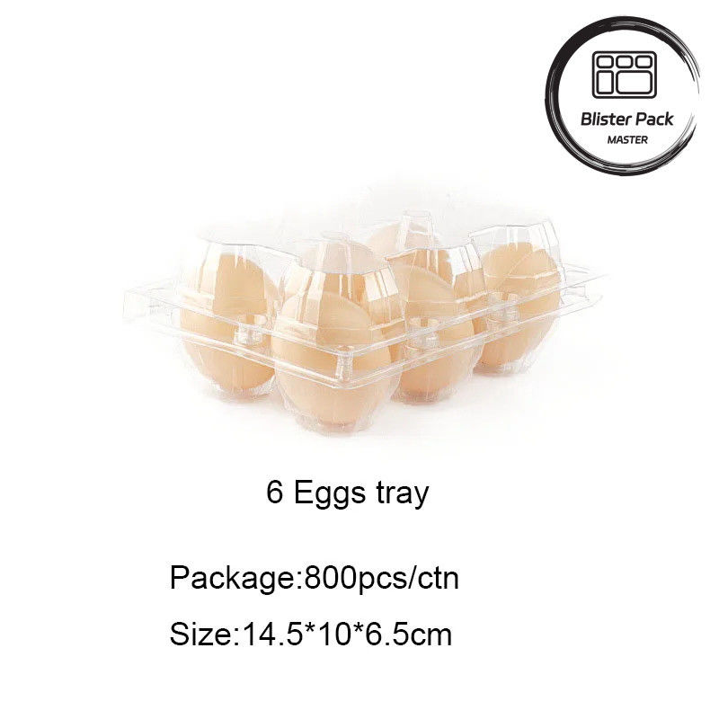 Tavolo di uova di plastica trasparente con 4-30 uova