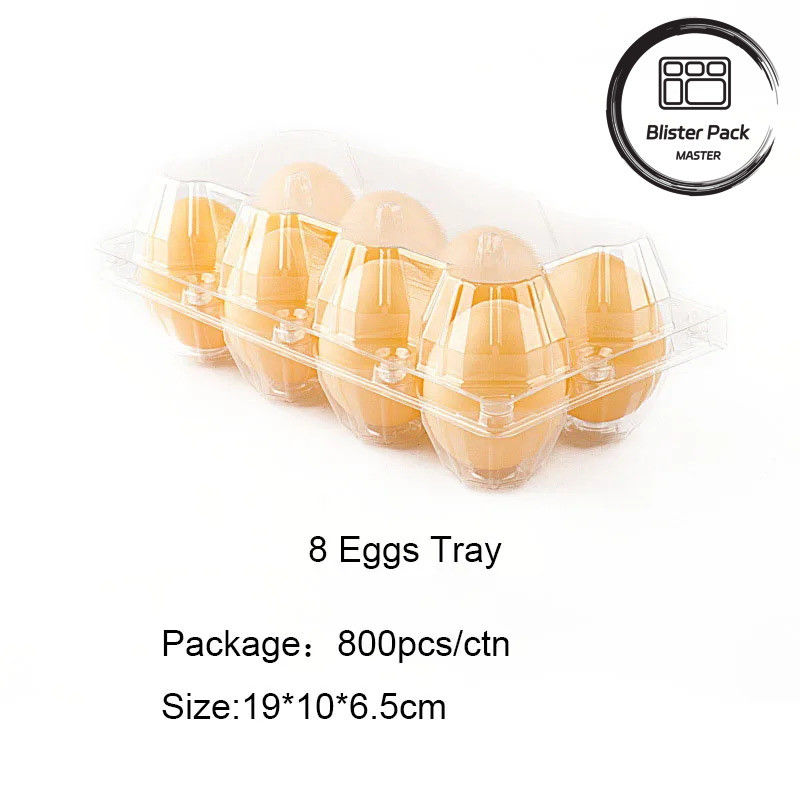 Tavolo di uova di plastica trasparente con 4-30 uova