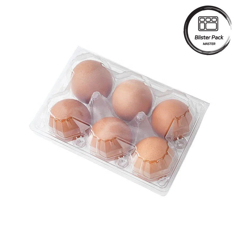 28 buchi Termoformato Custom Clear PET Plastic Transparent Egg Blister Tray Per Uova Di Pollo