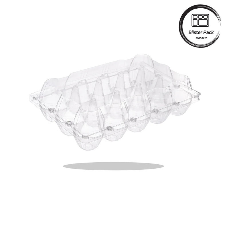 20/24/30 Cellula PET trasparente vassoio di vesciche di plastica per uova di quaglia Uova di pollo usa e getta con coperchio