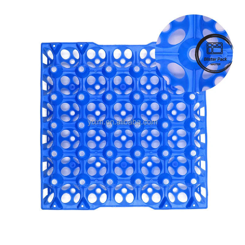 30 vassoio per vesciche di uova Cassa di plastica colorata Vassoio di plastica termoformato resistente per allevamenti di polli