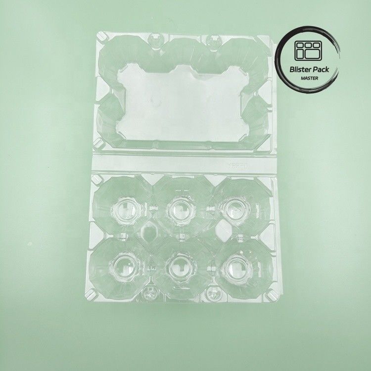 6 Imballaggio Cartoni di uova di plastica Scatole di imballaggio di uova durevoli per un deposito sicuro