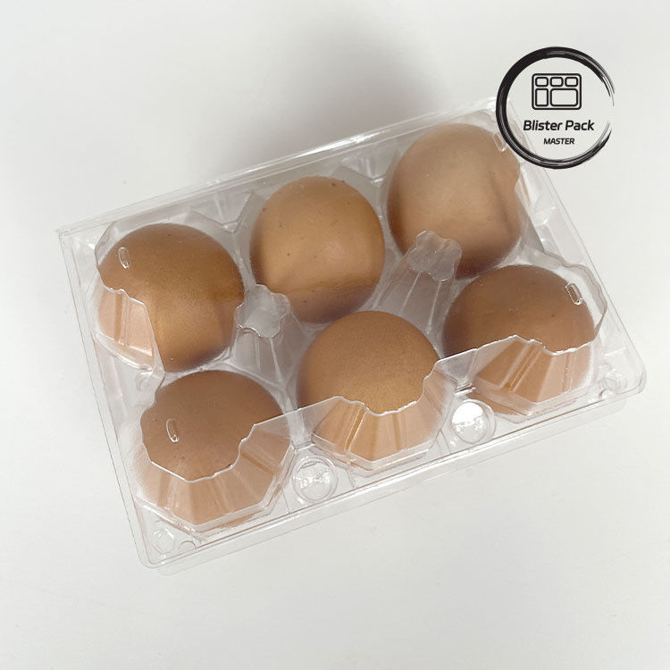 6 Imballaggio Cartoni di uova di plastica Scatole di imballaggio di uova durevoli per un deposito sicuro