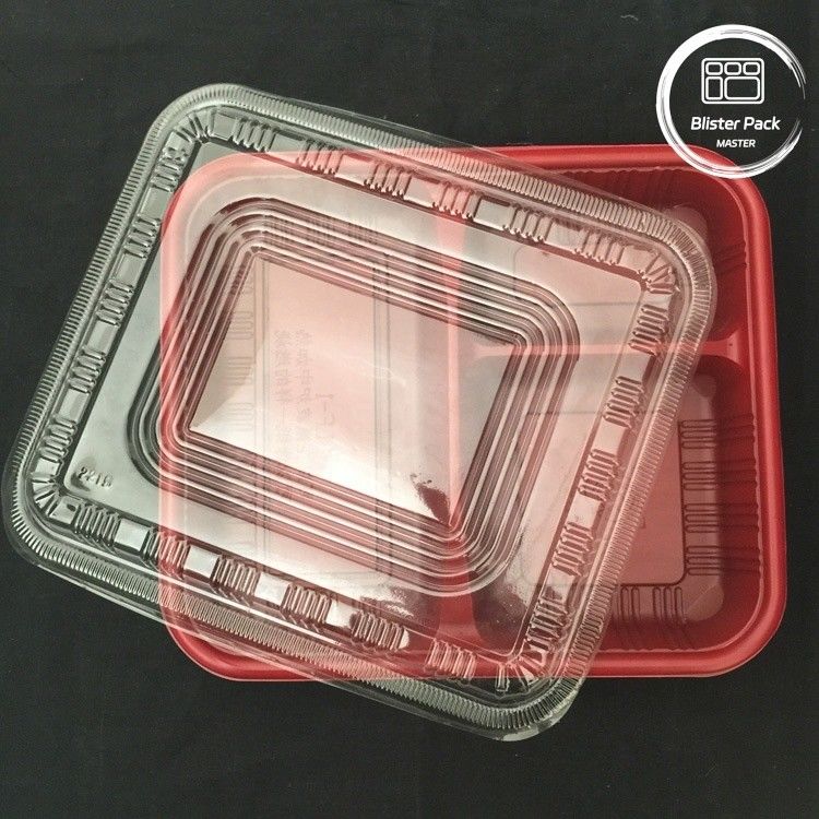 Eco-friendly 3 Compartimento Bento Box Disposable PP Plastic Microonde E Frigorifero Cassaforte