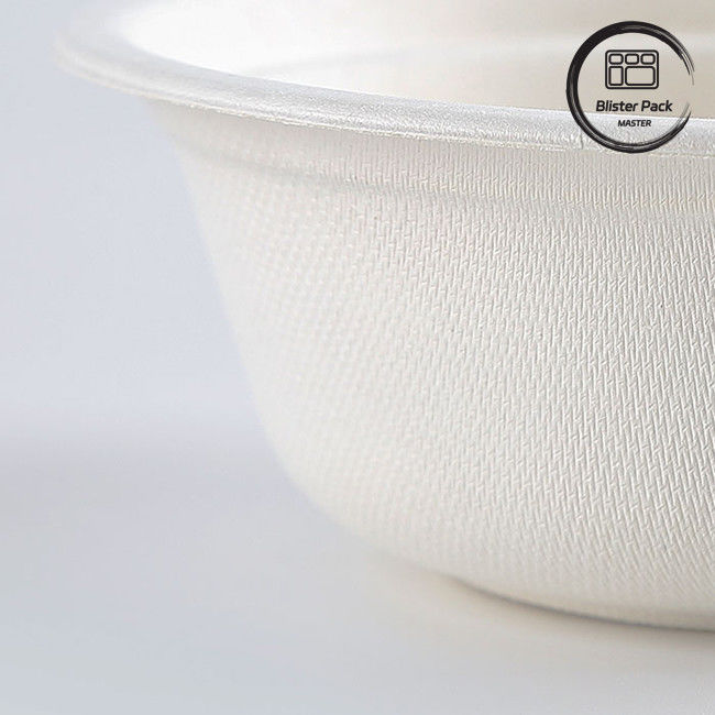 Ciotole biodegradabili di canna da zucchero senza PFAS Ciotole di zuppa e insalate usa e getta da 8 oz a 32 oz