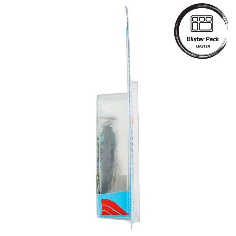 Imballaggio in bolle in PVC per ganci per esche di pesce Esca da pesca durevole Slide Pack con cartone