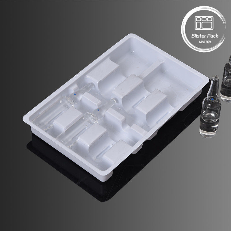 Contenitori di plastica medicinale a vuoto per 6 iniezioni con bolle per flaconcini da 5 ml e 10 ml
