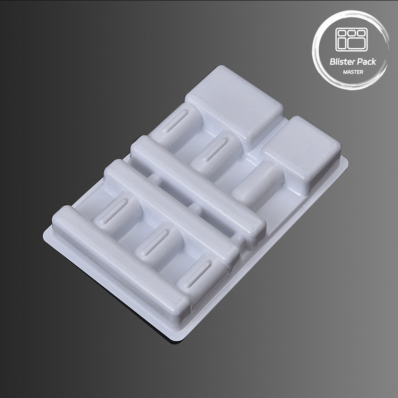 Contenitori di plastica medicinale a vuoto per 6 iniezioni con bolle per flaconcini da 5 ml e 10 ml