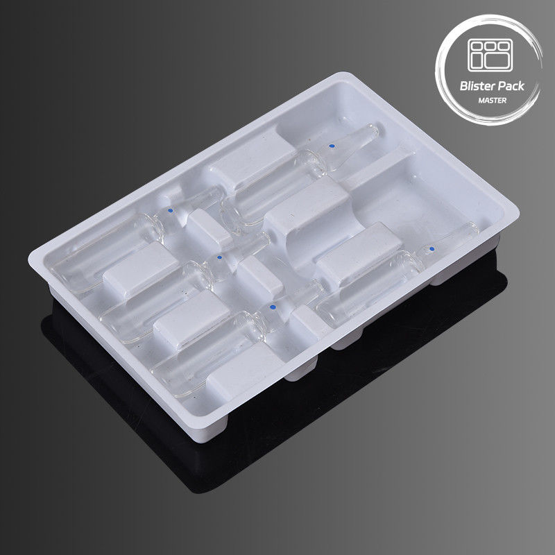 Contenitori di plastica medicinale a vuoto per 6 iniezioni con bolle per flaconcini da 5 ml e 10 ml