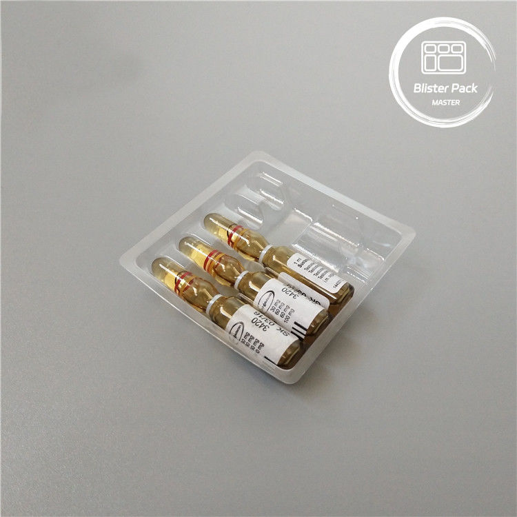 Confezionamento per ampolla di plastica per bolle mediche per flaconcini da 1 ml trasparente PVC usa e getta