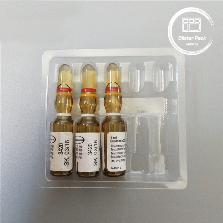 Confezionamento per ampolla di plastica per bolle mediche per flaconcini da 1 ml trasparente PVC usa e getta