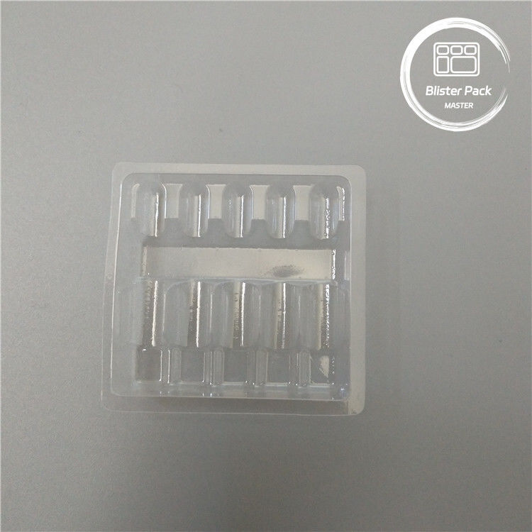 Confezionamento per ampolla di plastica per bolle mediche per flaconcini da 1 ml trasparente PVC usa e getta
