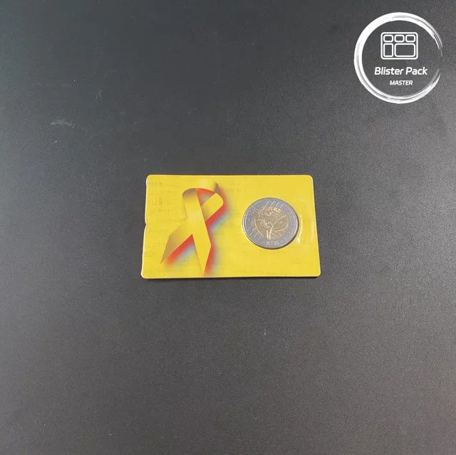 Imballaggio a doppia bolla per monete con imballaggio in cartone