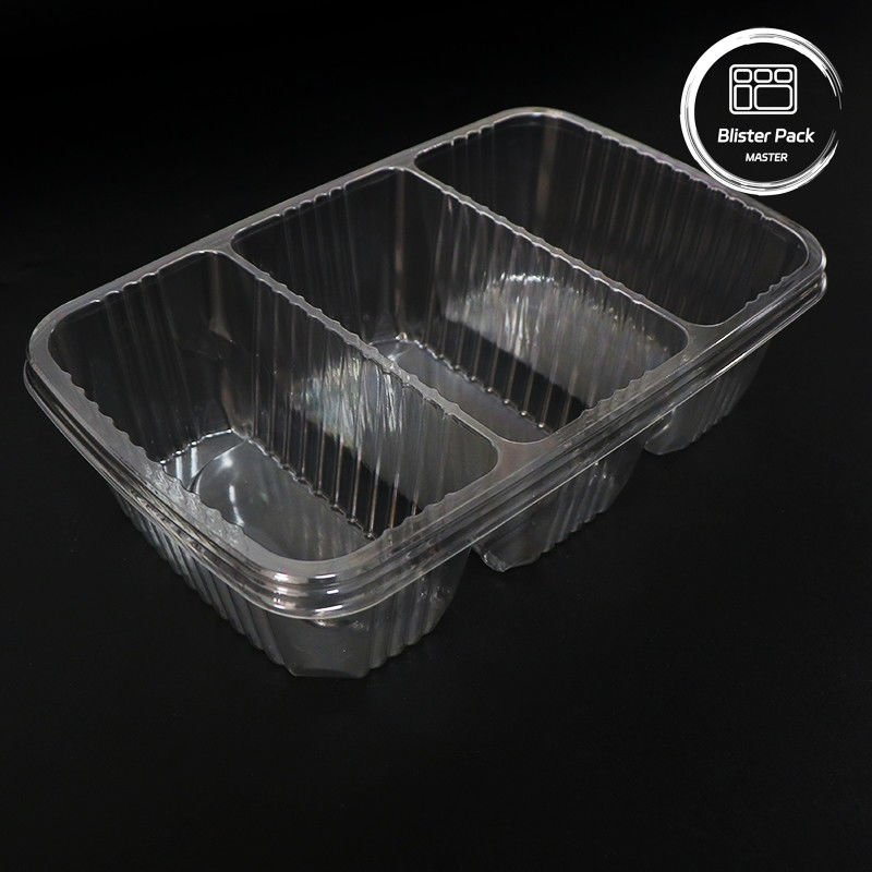 Confezione di frutta di alta qualità Insalate di frutta piatto Insalate di plastica trasparente vassoio di imballaggio per freschezza