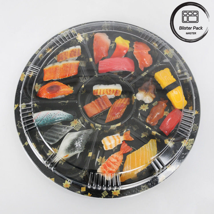 Imballaggio alimentare rotondo Sushi Contenitori da portare per un'esperienza di ristorazione fresca e comoda