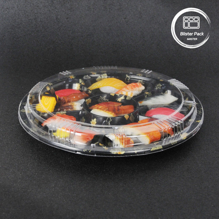 Imballaggio alimentare rotondo Sushi Contenitori da portare per un'esperienza di ristorazione fresca e comoda