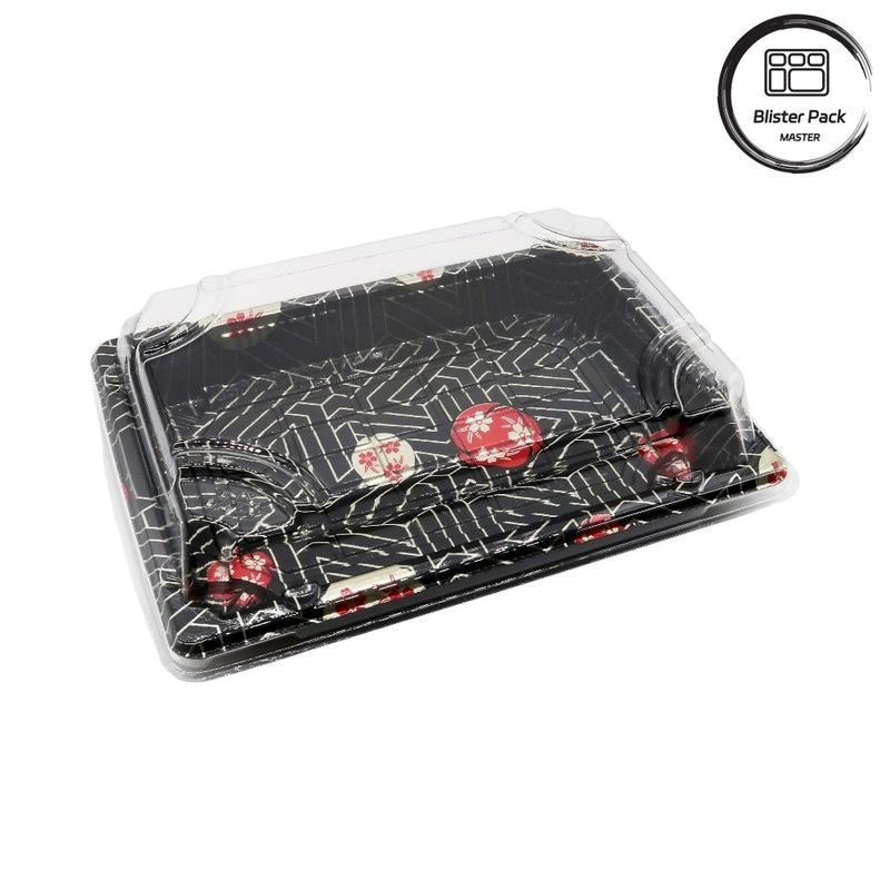 Tavolo di sushi in plastica monouso in stile giapponese ideale per uso professionale e domestico
