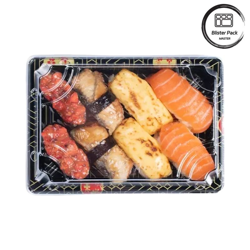 Tavolo di sushi in plastica monouso in stile giapponese ideale per uso professionale e domestico