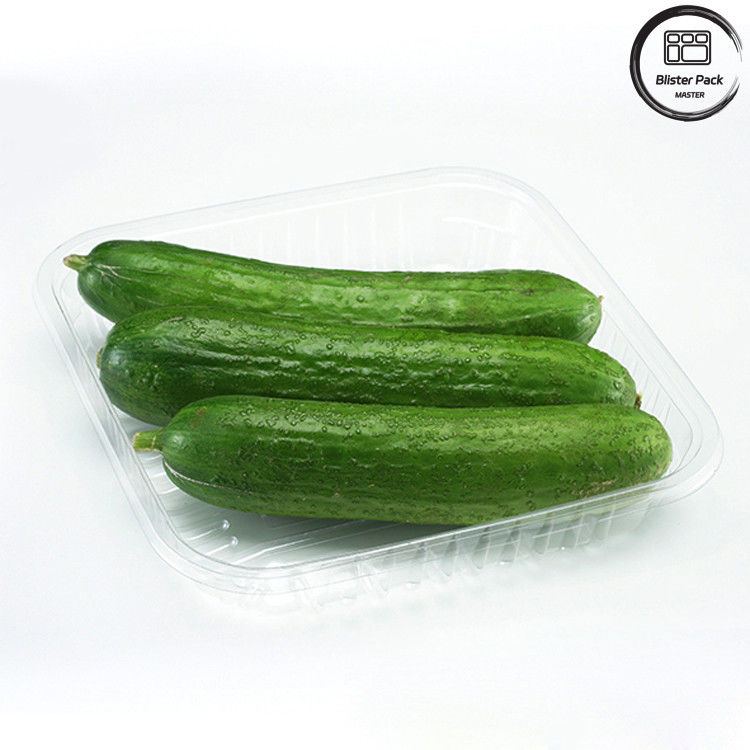 Piatti monouso in PET per prodotti alimentari, frutta e verdura, per la conservazione sicura e fresca