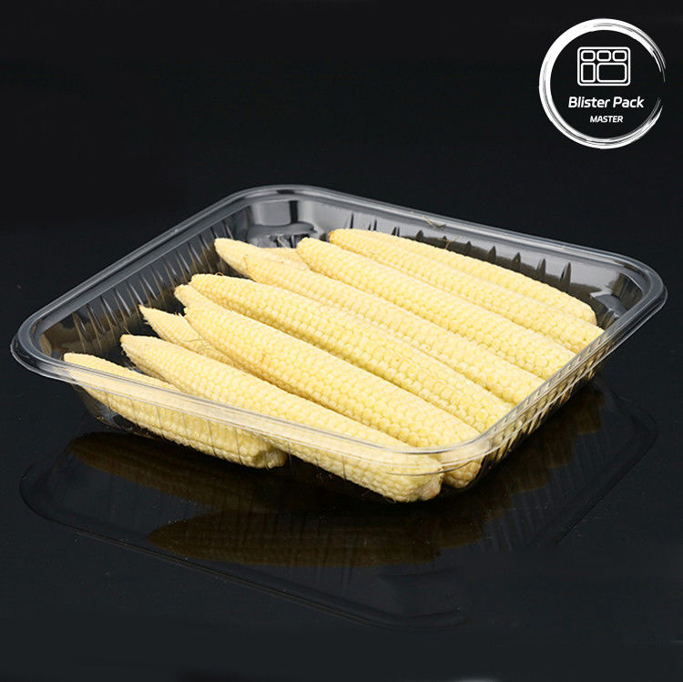 Piatti monouso in PET per prodotti alimentari, frutta e verdura, per la conservazione sicura e fresca