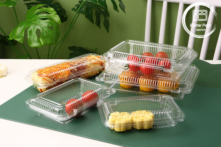 Contenitore di frutta monouso trasparente su misura - vassoio in PET di plastica per lo stoccaggio dei prodotti freschi