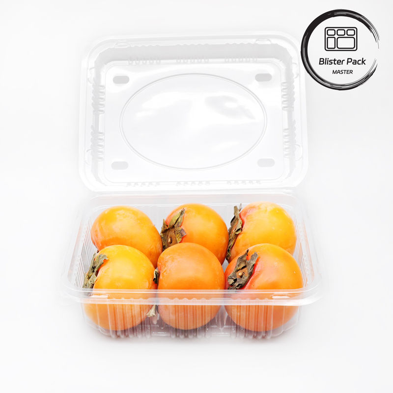 Tavolo per ortaggi e frutta fresca in PET trasparente, ideale per l'esposizione e lo stoccaggio