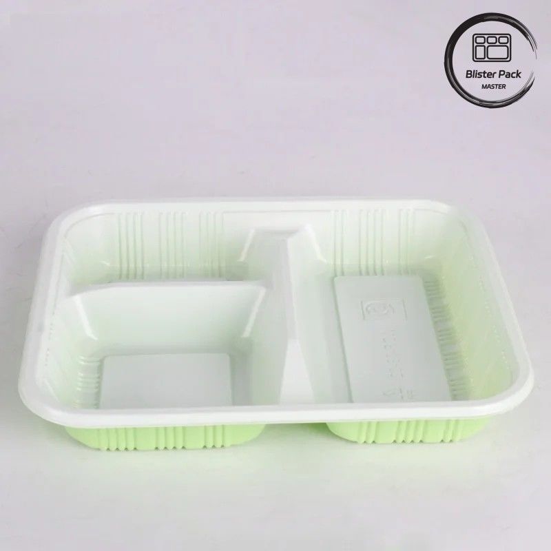 Custom 2-3-4 Compartimento PP Hot Food Takeaway Bento Box Eco-Friendly rettangolare