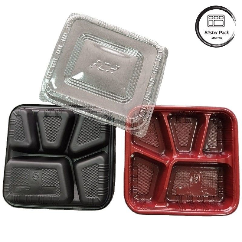 Custom 2-3-4 Compartimento PP Hot Food Takeaway Bento Box Eco-Friendly rettangolare