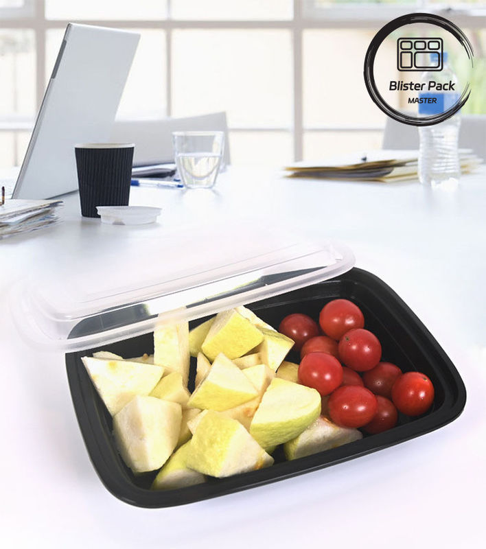 24/28/32 Oz Contenitori per la preparazione dei pasti Scatole di cibo monouso rettangolari con coperchio stile Bento