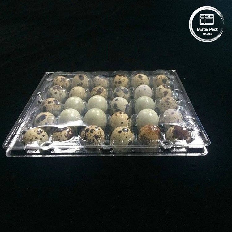 Tavolo di vesciche di uova di quaglia trasparente con 30 fori confezionamento di uova alla rinfusa conveniente