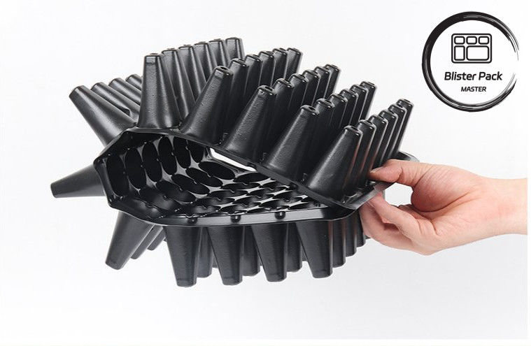 Sementeria a 72 buchi Sementeria di plastica per l'allevamento Sementeria eco-compatibile Sementeria per la coltivazione di piante interne