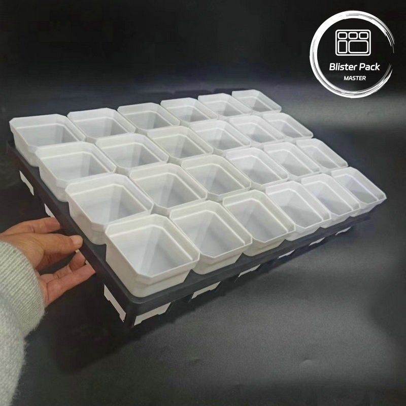 Piantone di plastica resistente 24 buchi Piantone per la coltivazione di piante succulente per giardini