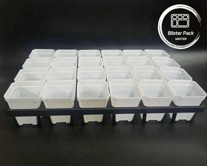 Piantone di plastica resistente 24 buchi Piantone per la coltivazione di piante succulente per giardini
